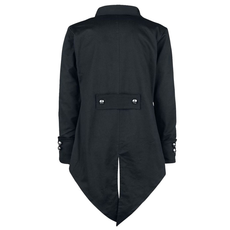 Men Tailcoat Victorian Gothic Trench Double Breast Long Coat